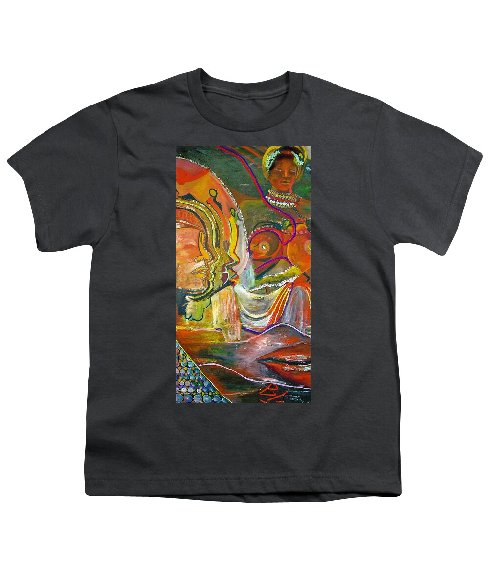 Impressionism Youth T-Shirt featuring the painting Koulikoro Woman by Peggy Blood
