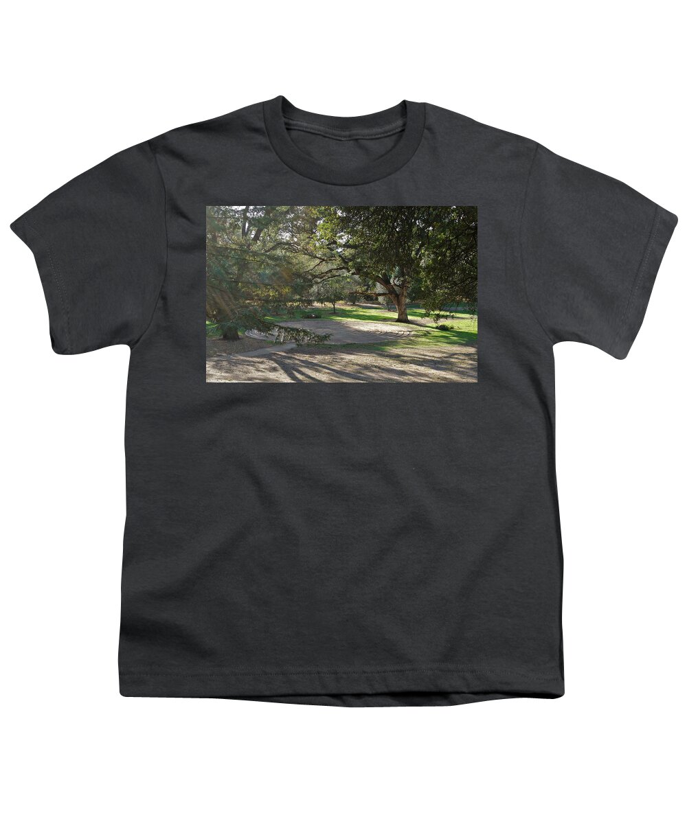 Labyrinth Youth T-Shirt featuring the photograph Labyrinth Retreat by Michele Myers