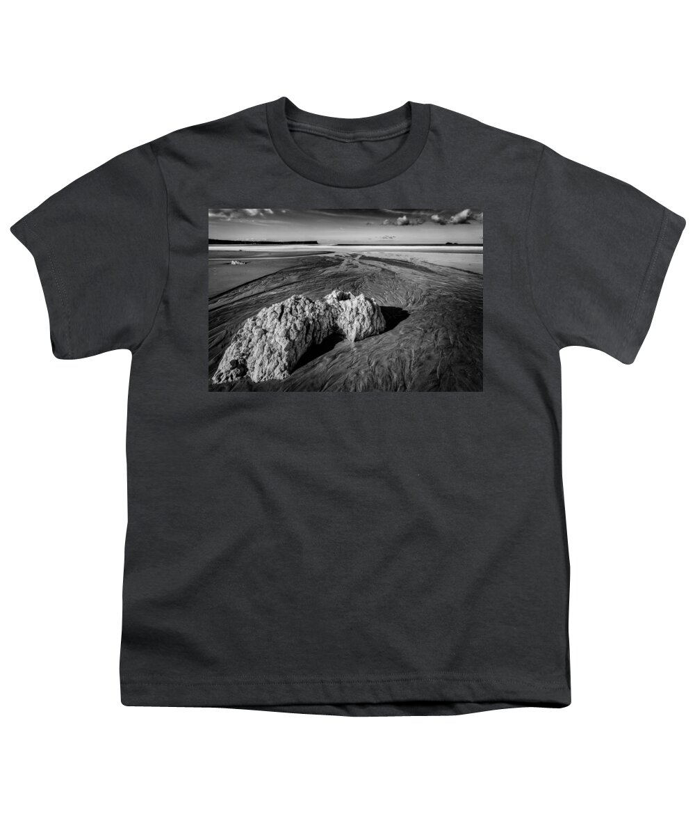 Ireland Youth T-Shirt featuring the photograph White Park Bay Exposed by Nigel R Bell