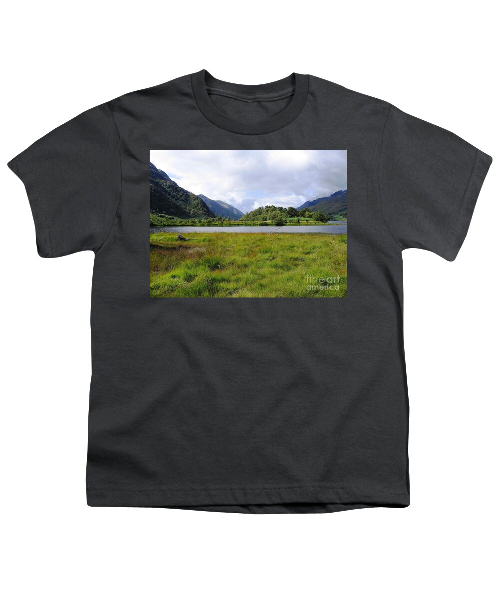 Scottish Highlands Youth T-Shirt featuring the photograph Loch Shiel by Denise Railey