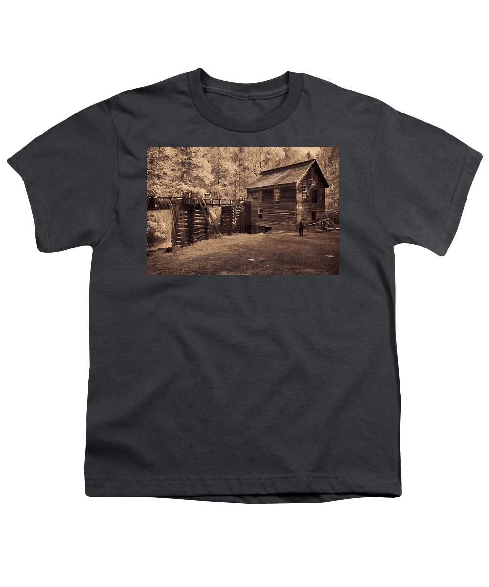 Mingus Mill Youth T-Shirt featuring the photograph Miller at Mingus Mill by Priscilla Burgers