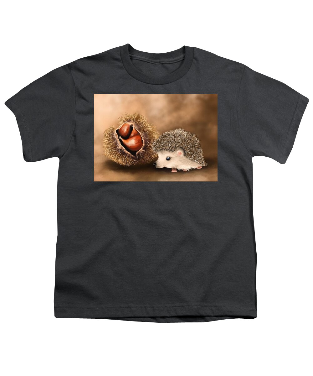 Animal Youth T-Shirt featuring the painting Mom? by Veronica Minozzi