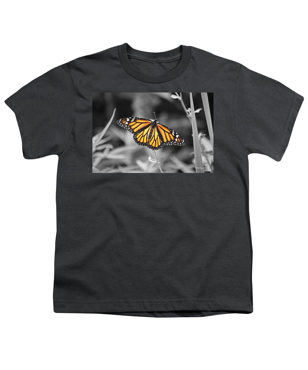 Monarch Youth T-Shirt featuring the photograph Monarch in Its Glory by Susan Stevens Crosby