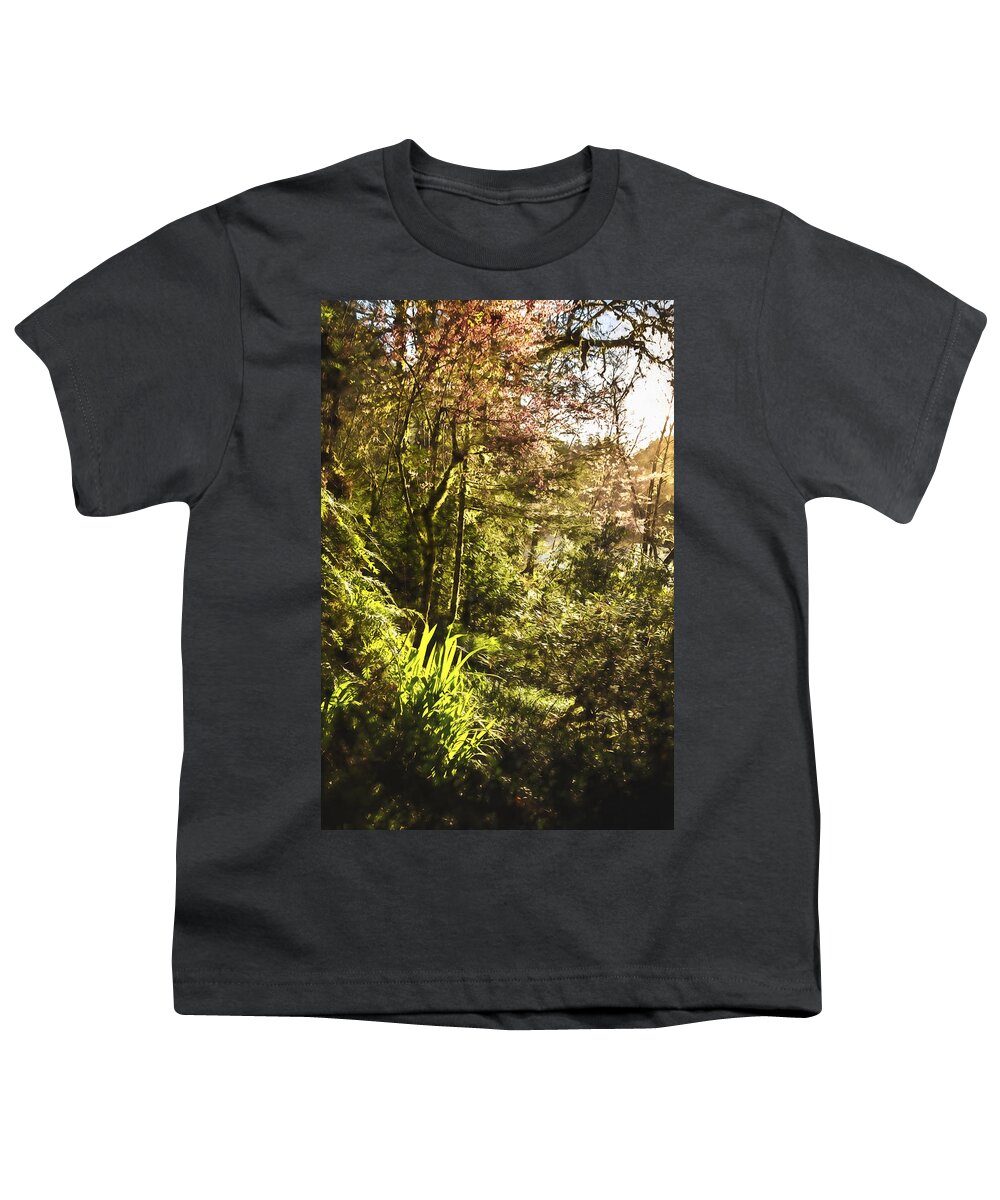 Garden Youth T-Shirt featuring the photograph Morning Light on the Garden Path by Belinda Greb