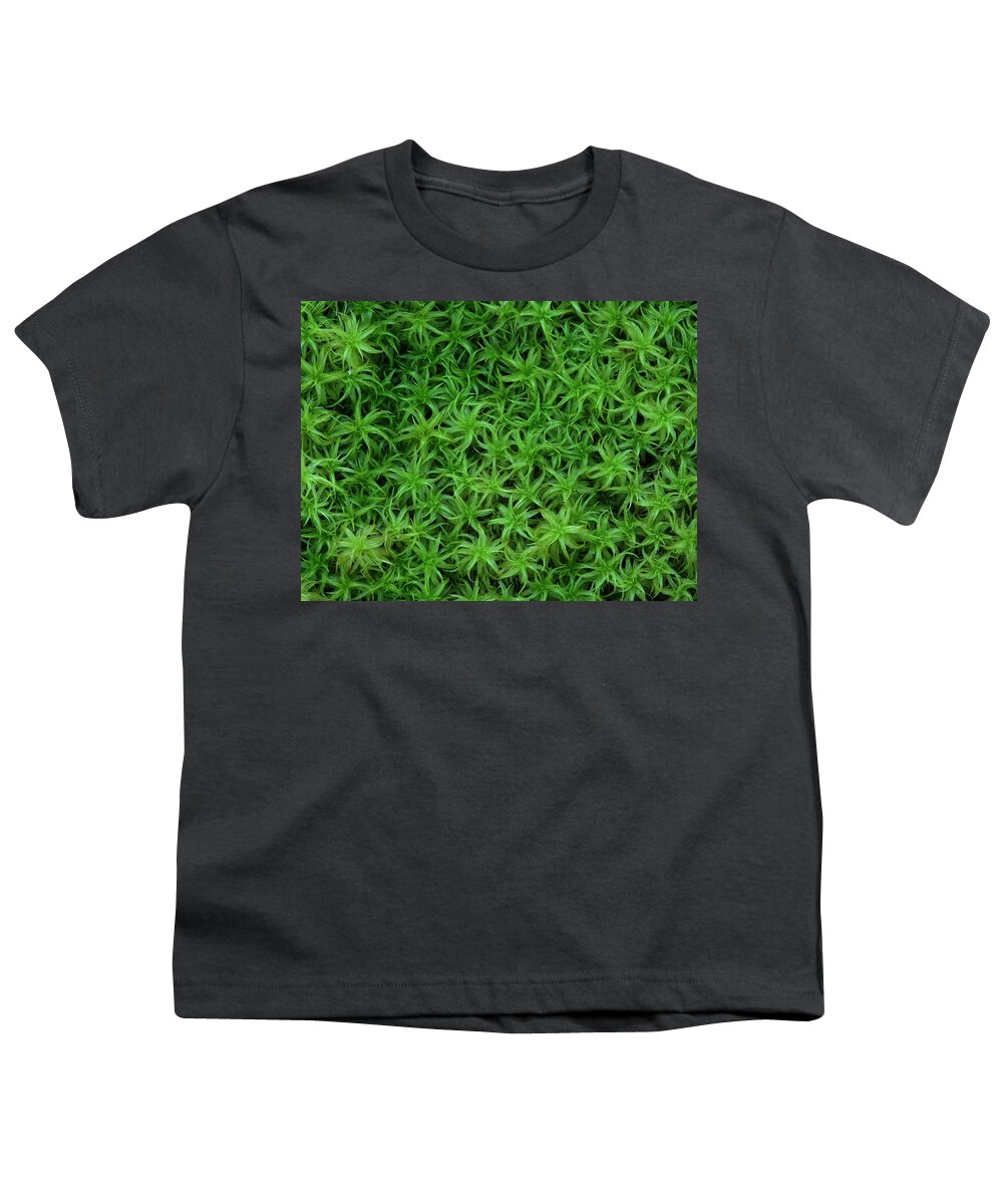 Atrichum Sp. Youth T-Shirt featuring the photograph Moss by Daniel Reed