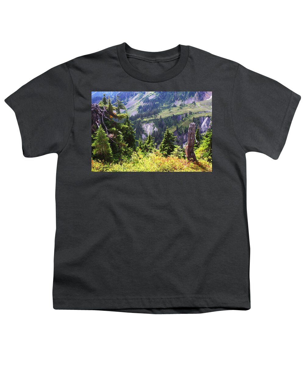 Mt. Baker Washington Youth T-Shirt featuring the photograph Mt. Baker Washington by Tom Janca