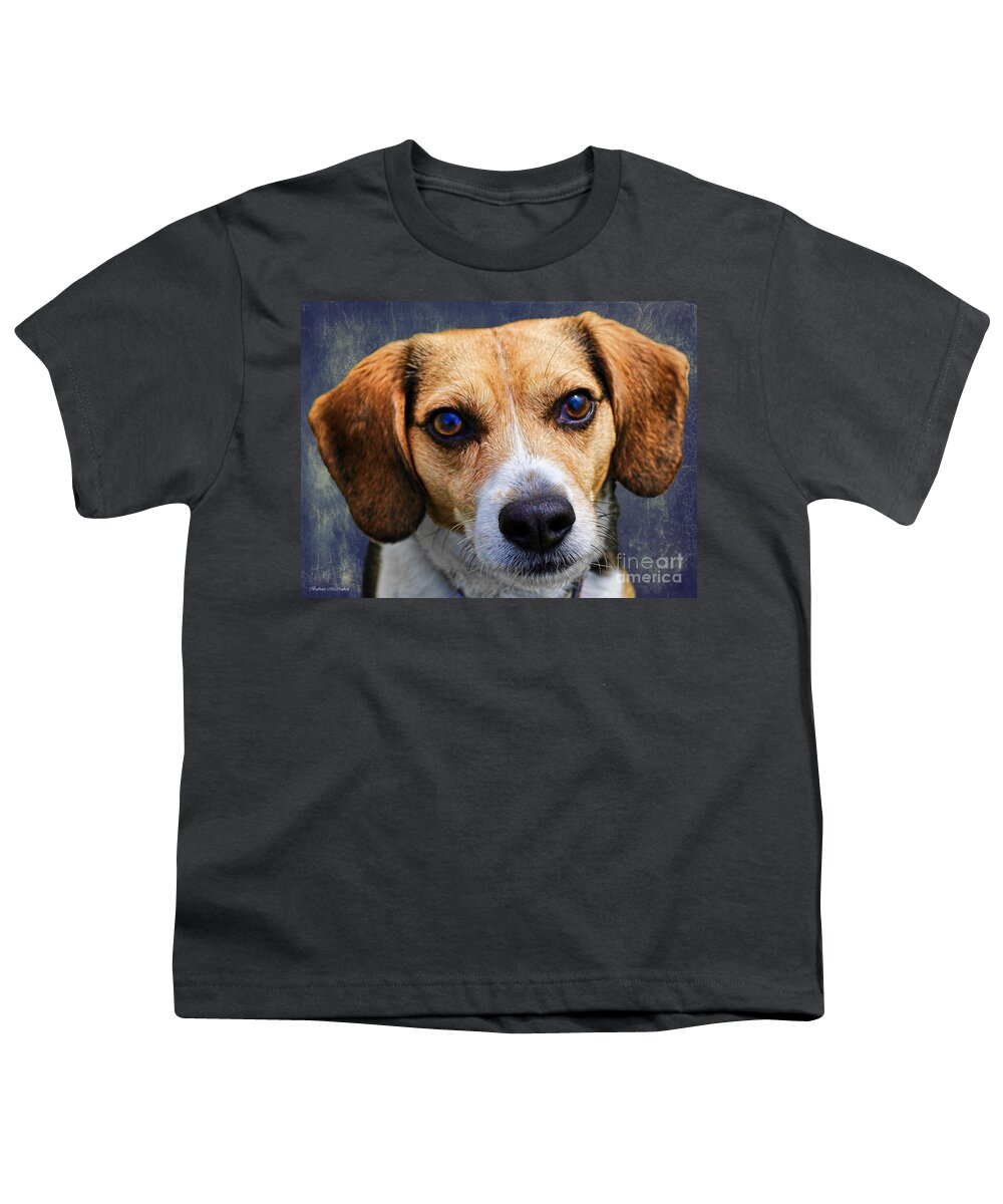 Beagle Youth T-Shirt featuring the photograph My Name Is Moose by Barbara McMahon