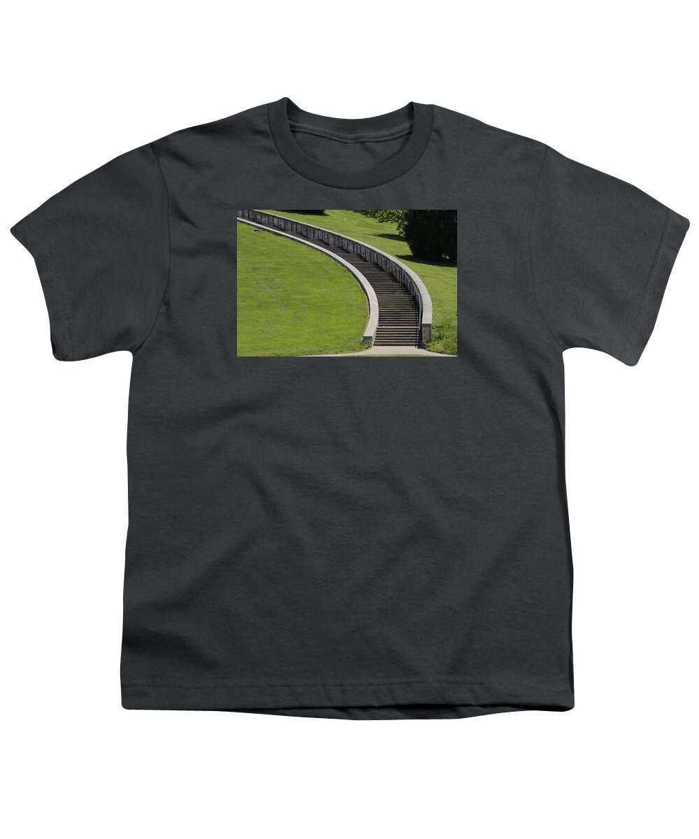 Nashville Youth T-Shirt featuring the photograph Nashville Stairway by Valerie Collins