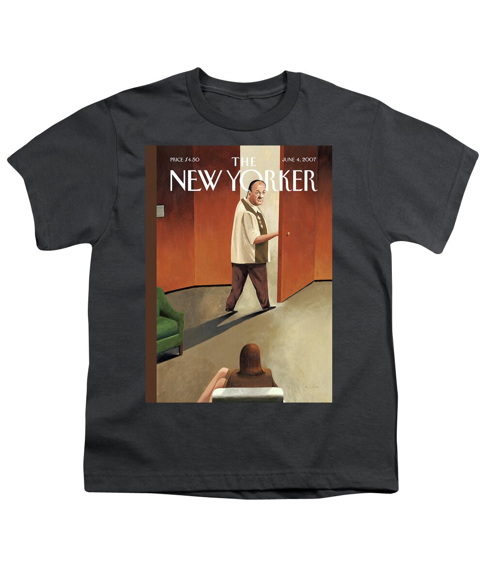 Sopranos Youth T-Shirt featuring the painting Last Exit by Mark Ulriksen