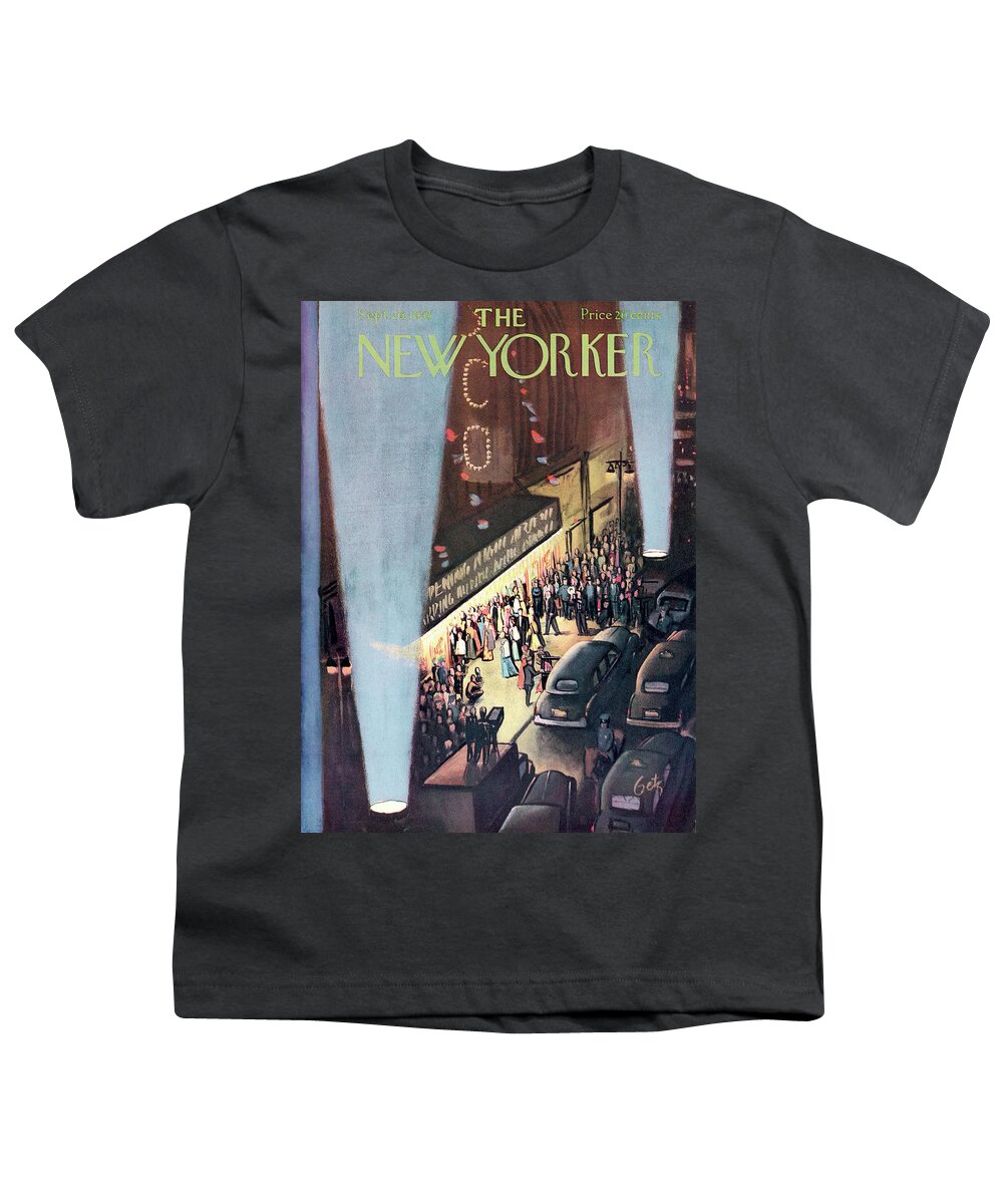 Urban Youth T-Shirt featuring the painting New Yorker September 26th, 1953 by Arthur Getz