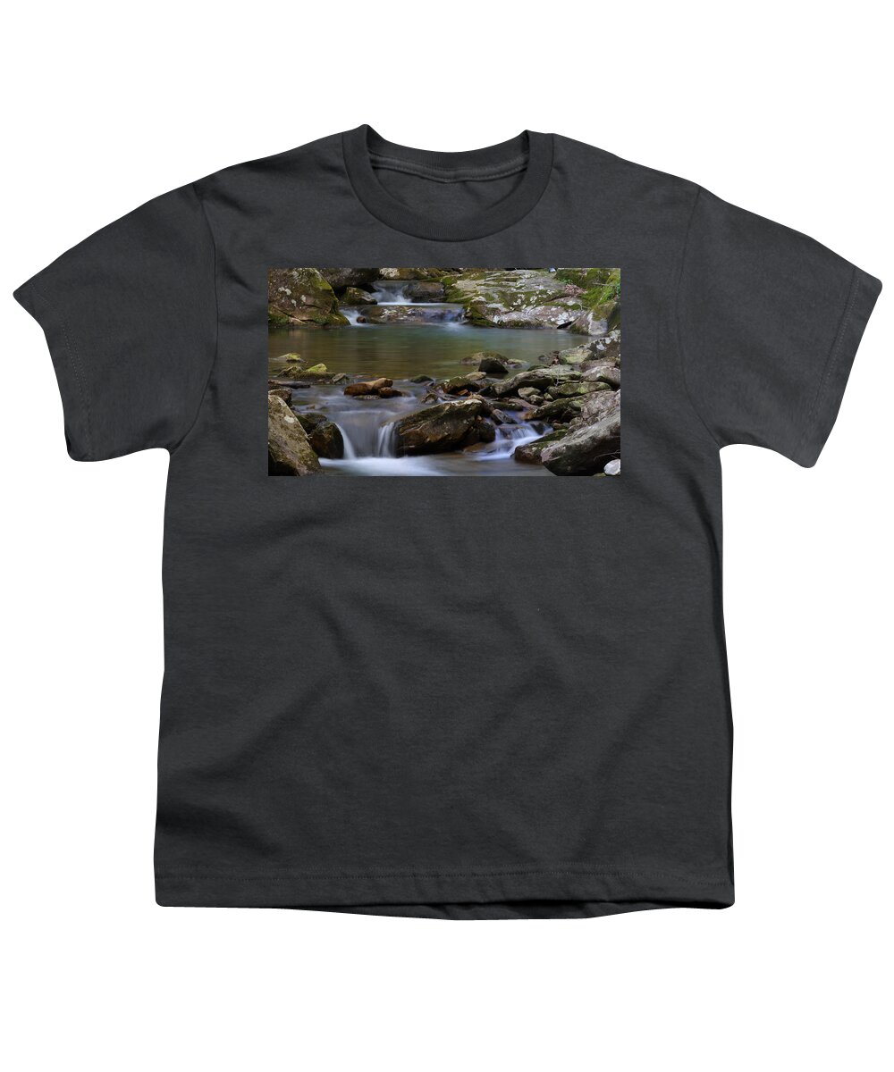 North Prong Of Flat Fork Creek Youth T-Shirt featuring the photograph North Prong Of Flat Fork Creek by Daniel Reed