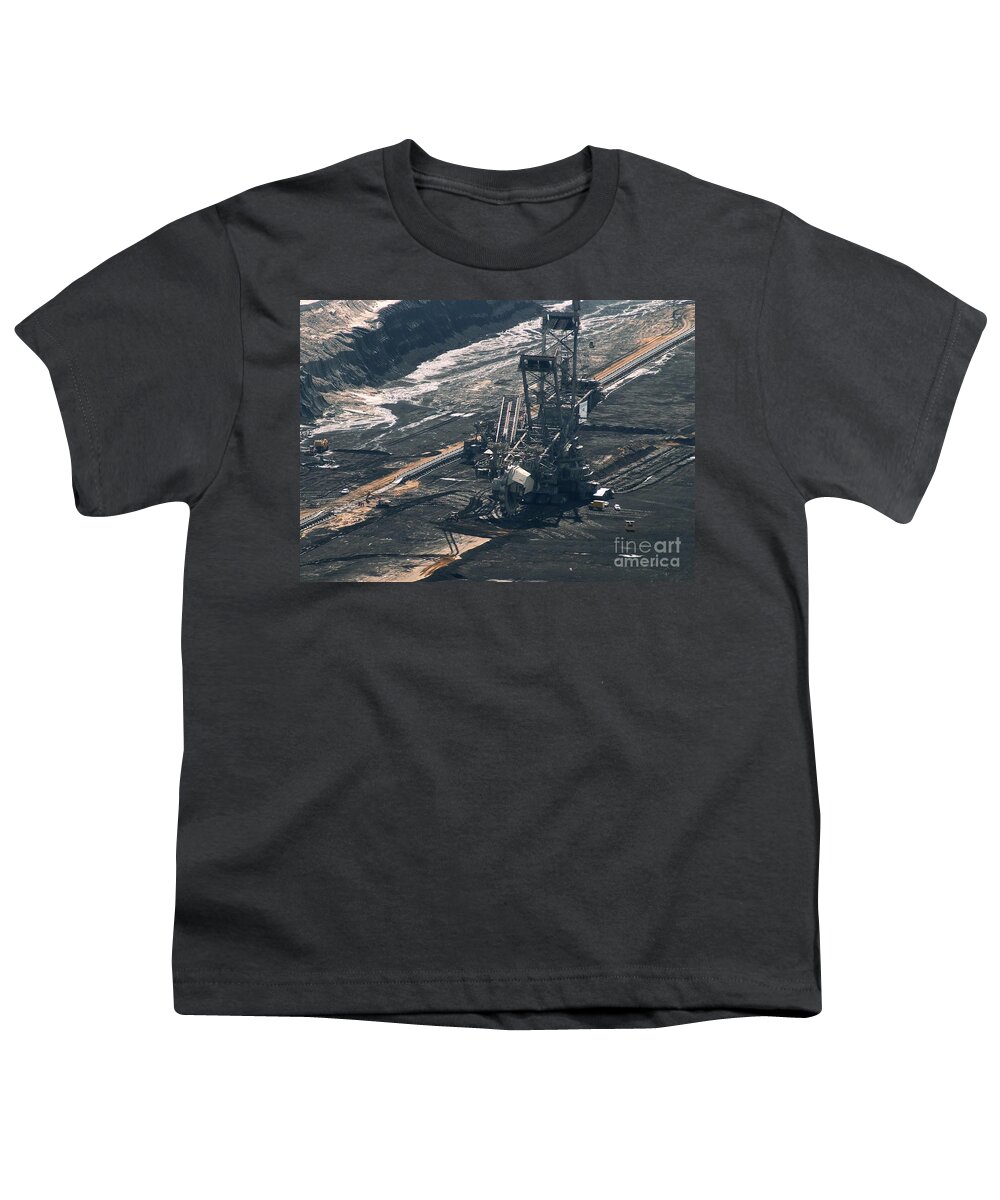 Europe Youth T-Shirt featuring the photograph Open Pit Brown Coal Mining 2 by Rudi Prott