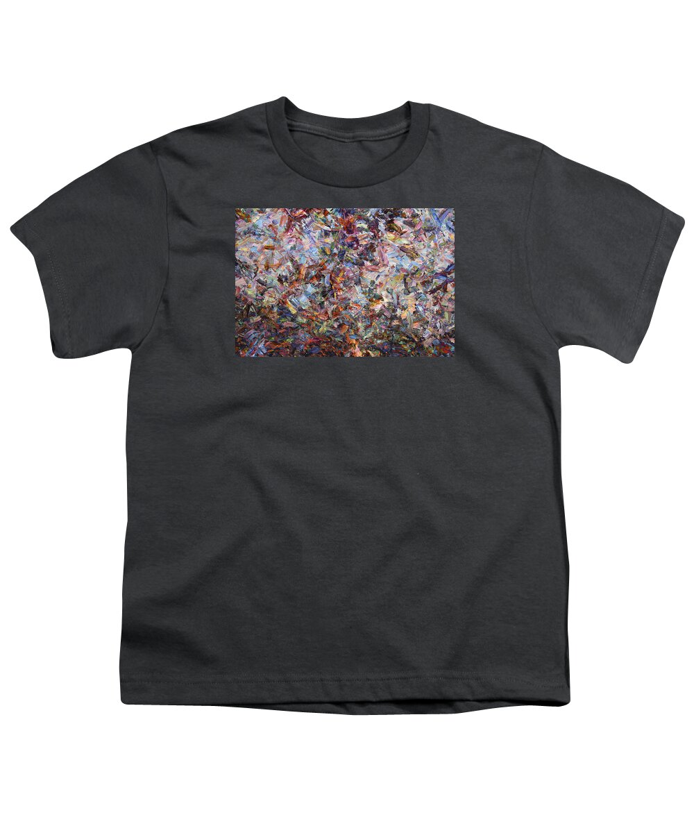 Abstract Youth T-Shirt featuring the painting Paint number 42 by James W Johnson