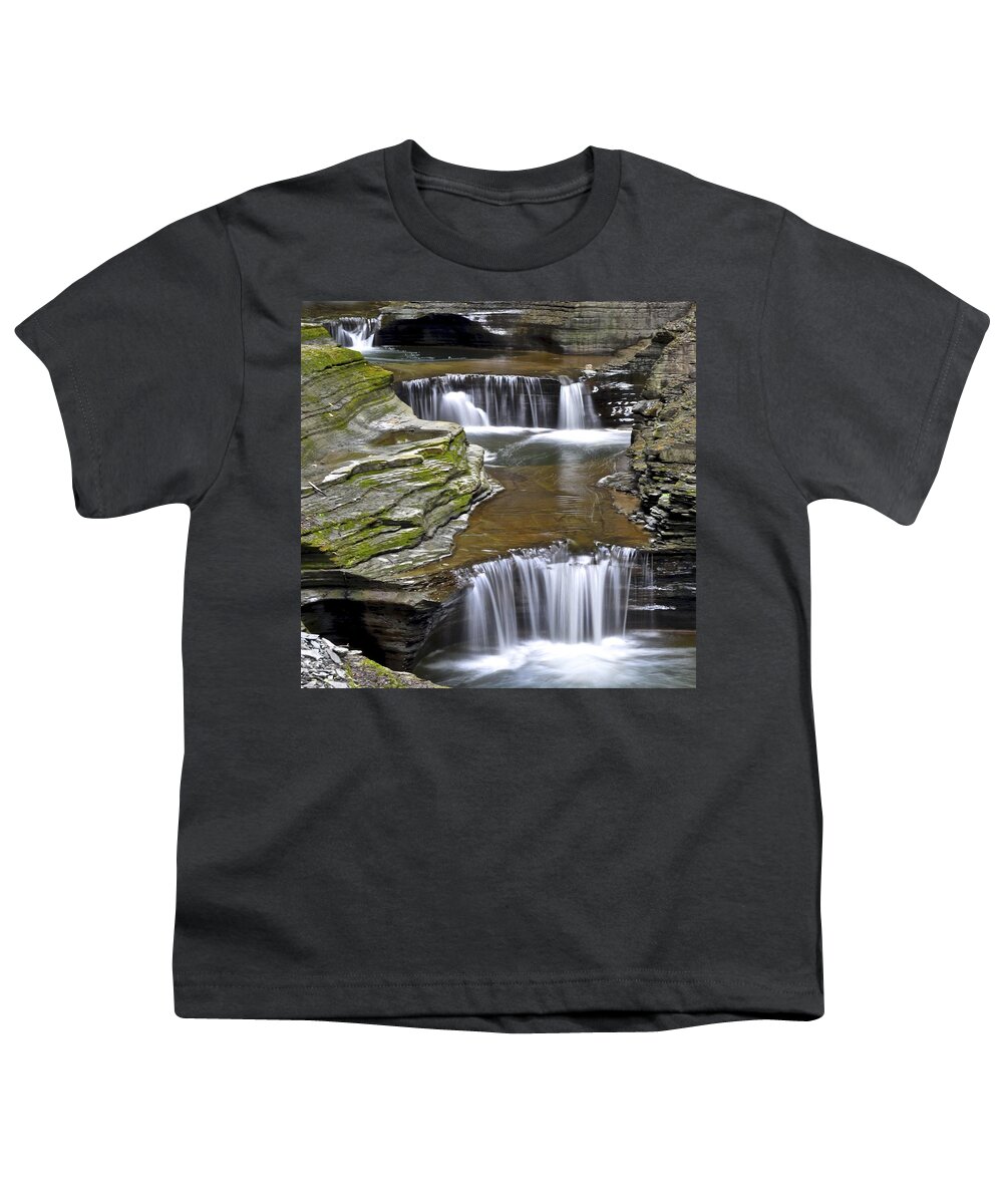 Green Youth T-Shirt featuring the photograph Pools of Green by Frozen in Time Fine Art Photography