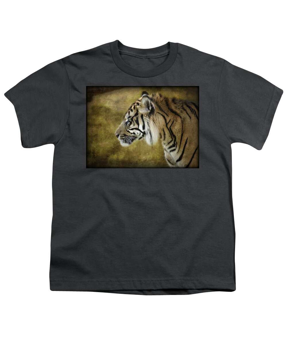 Sumatran Tiger Youth T-Shirt featuring the photograph Portrait of a Tiger by Saija Lehtonen