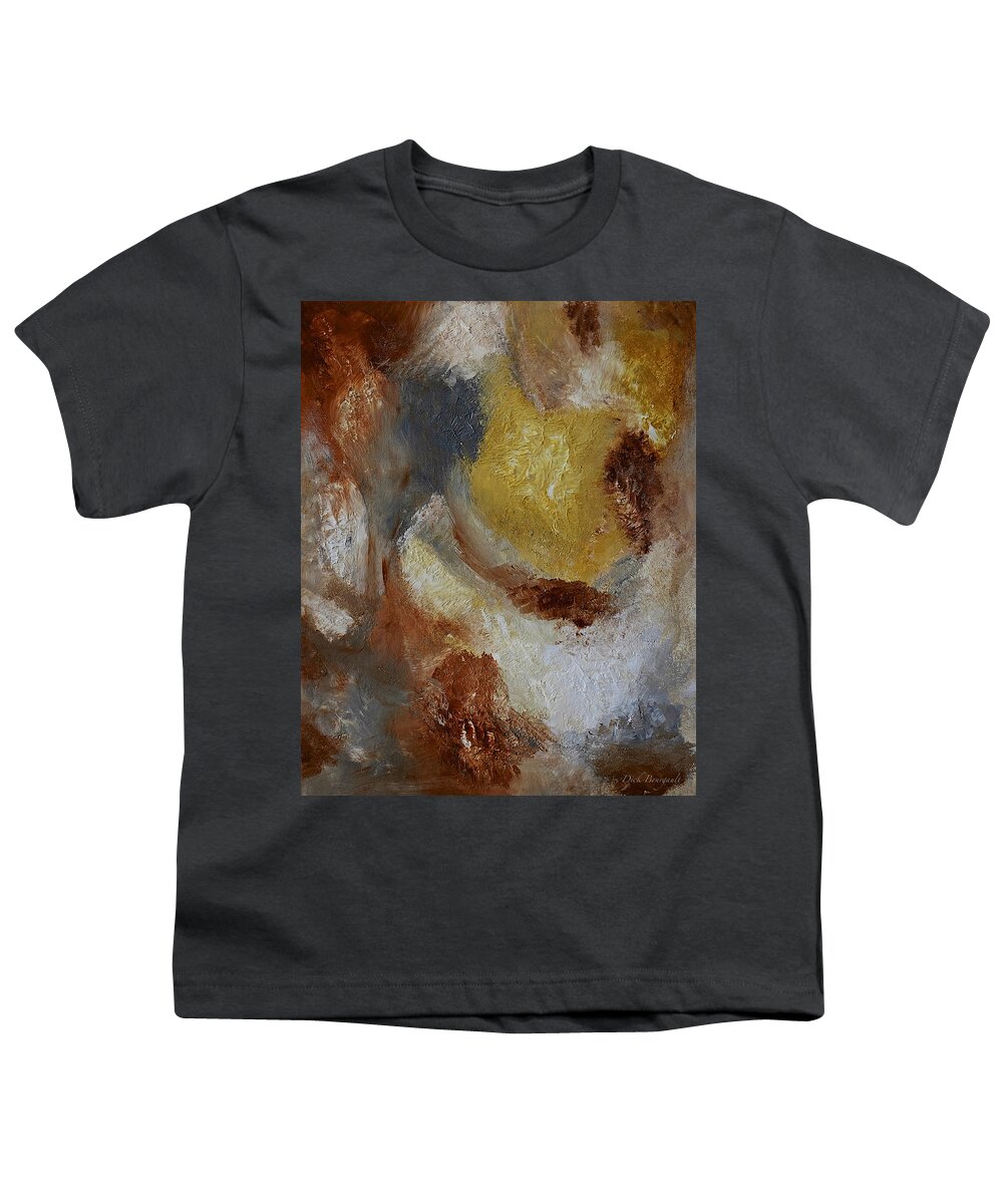 Abstract Youth T-Shirt featuring the painting Primordial by Dick Bourgault