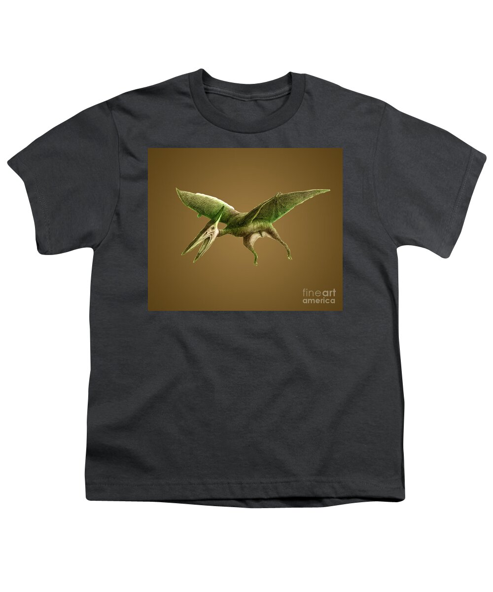 Dinosaur Youth T-Shirt featuring the photograph Pterodactyl, Cretaceous Dinosaur by Spencer Sutton