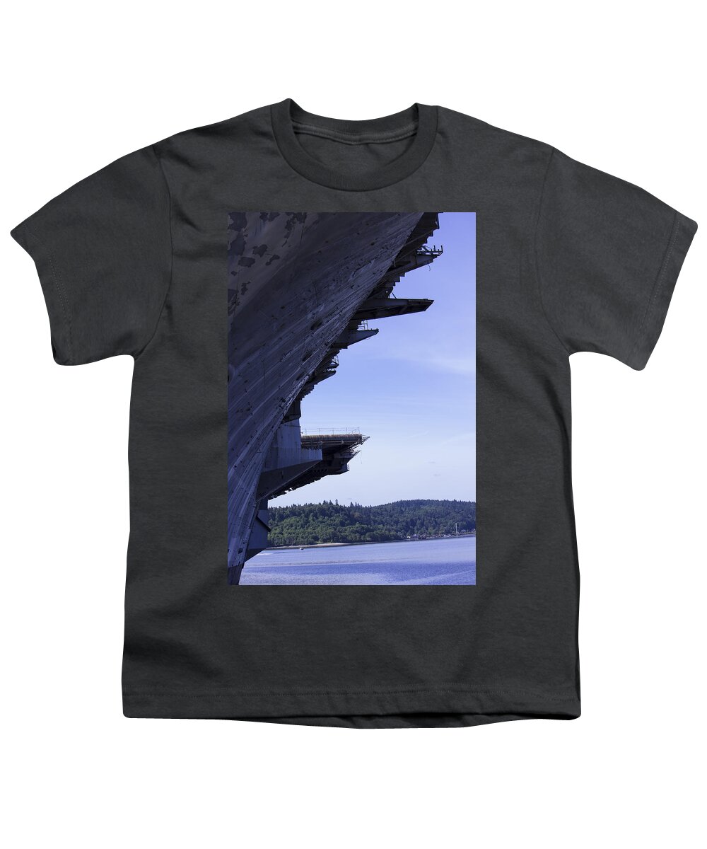  The Independence Youth T-Shirt featuring the photograph Puget Sound Naval Shipyard WA7 by Cathy Anderson