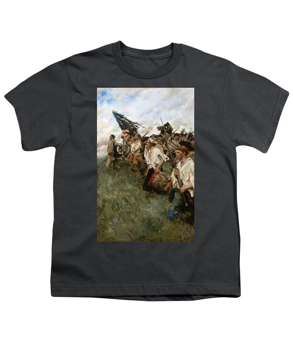 1780s Youth T-Shirt featuring the painting The Nation Makers, 1906 by Howard Pyle