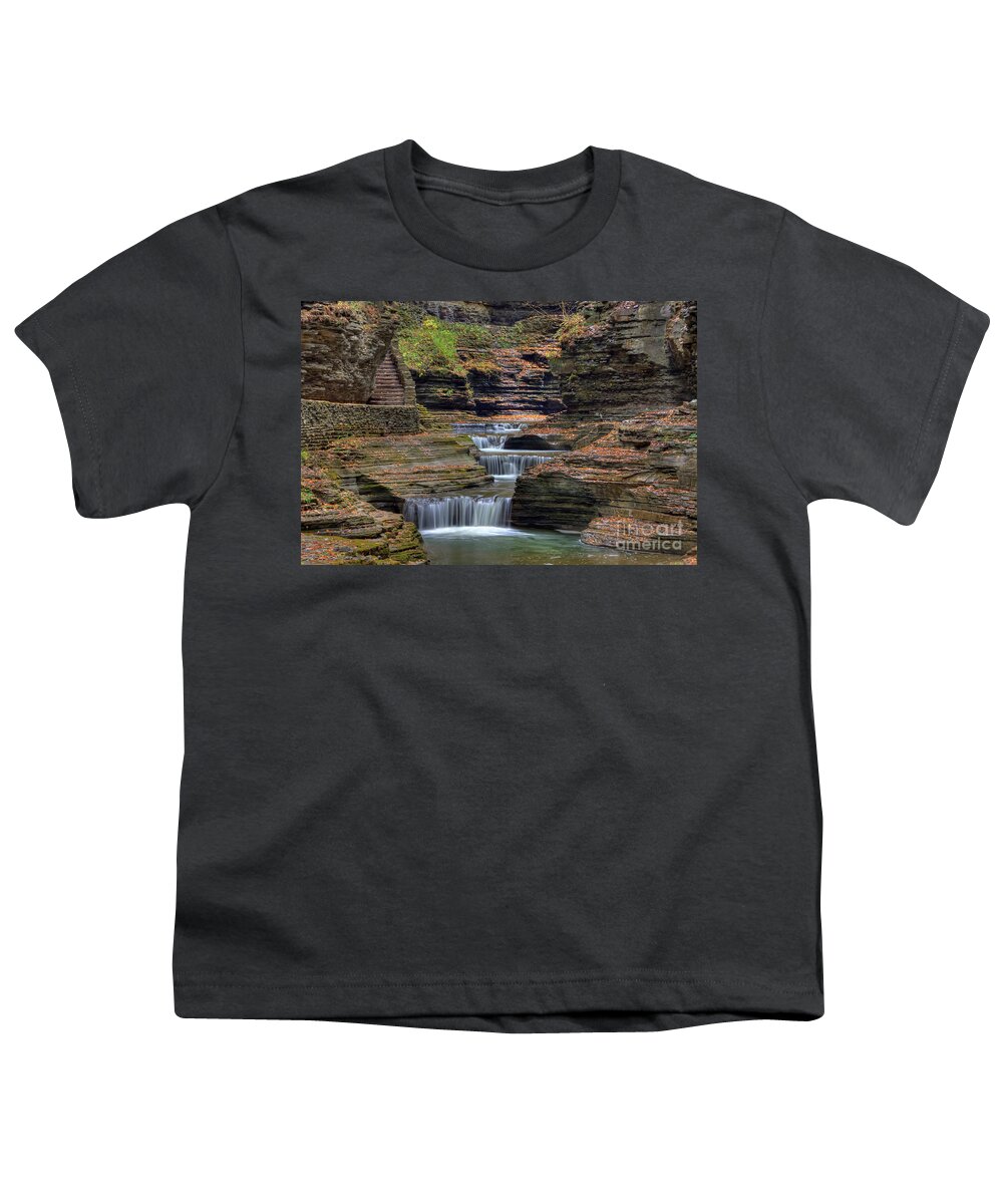 Rainbow Falls Youth T-Shirt featuring the photograph Rainbow Falls by Rick Kuperberg Sr