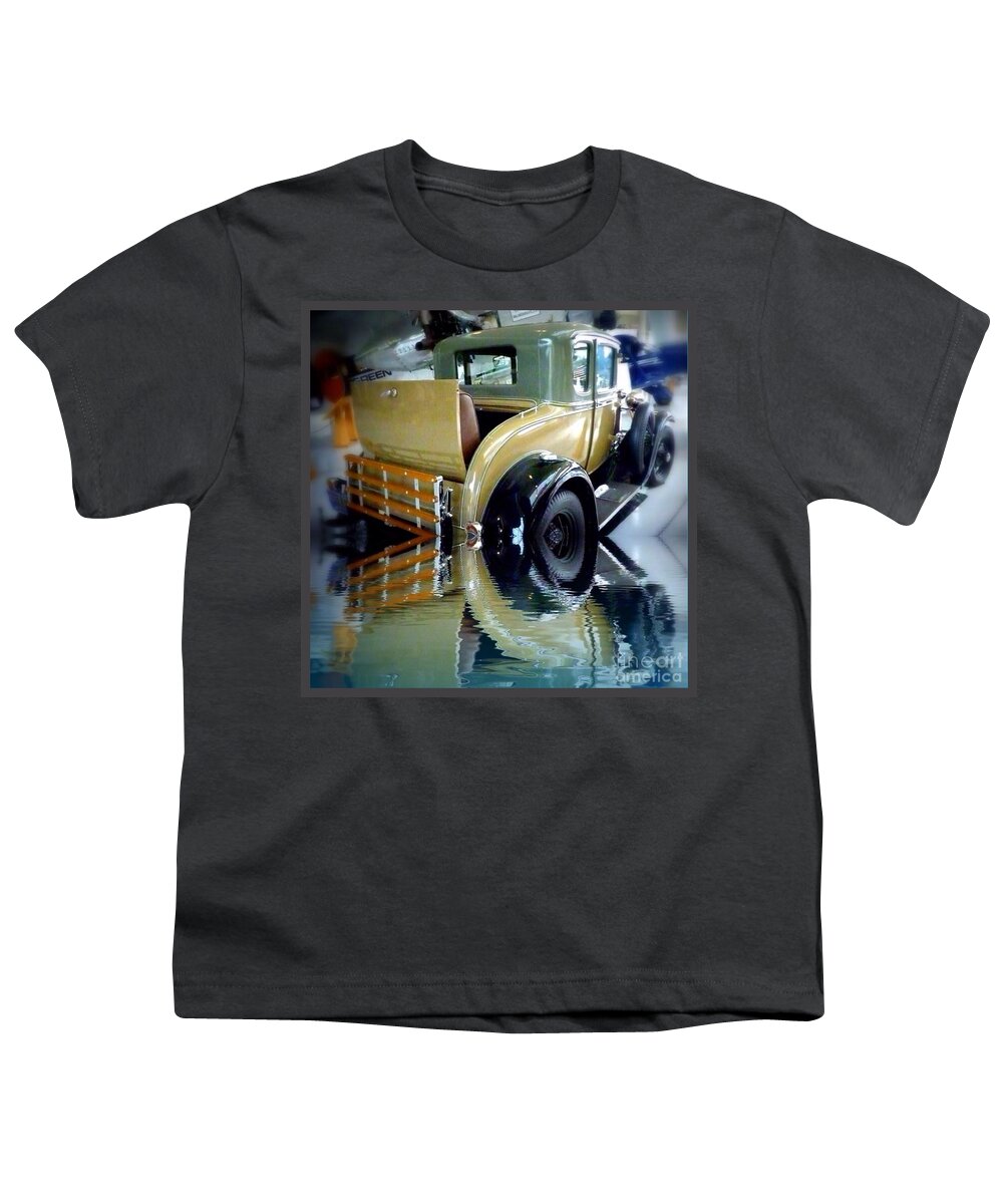 Rumble Vintage Reflect Youth T-Shirt featuring the photograph Rumble Vintage Reflect by Susan Garren