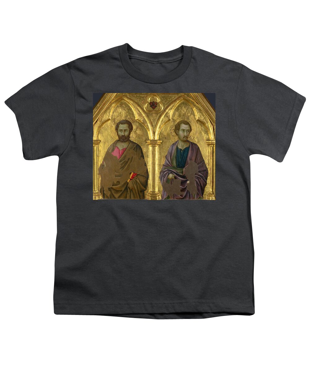 Ugolino Di Nerio Youth T-Shirt featuring the painting Saint Simon and Saint Thaddeus by Ugolino di Nerio