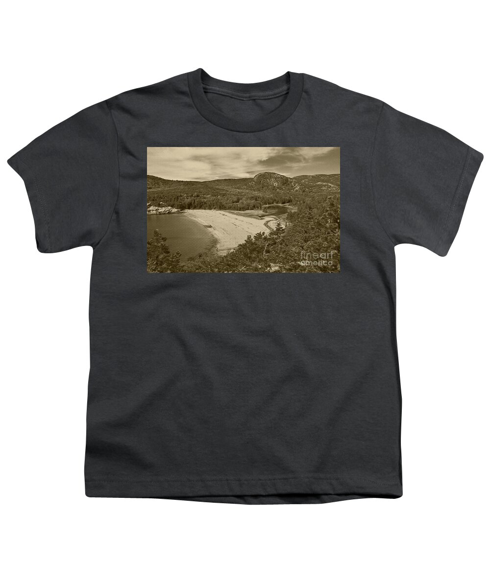 Sand Beach Youth T-Shirt featuring the photograph Sand Beach Acadia National Park 3 by Glenn Gordon