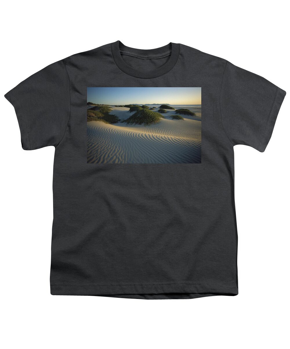 Feb0514 Youth T-Shirt featuring the photograph Sand Dunes Magdalena Island Baja by Tui De Roy
