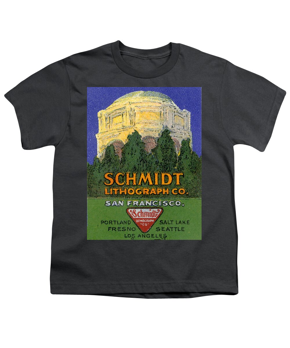  Youth T-Shirt featuring the digital art Schmidt Lithograph by Cathy Anderson