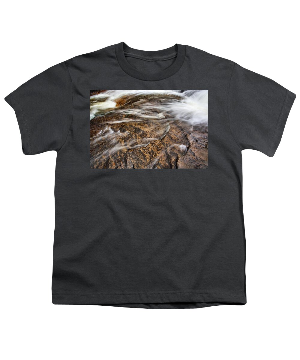 Abstract Youth T-Shirt featuring the photograph Slick Rock Sheets by David Andersen