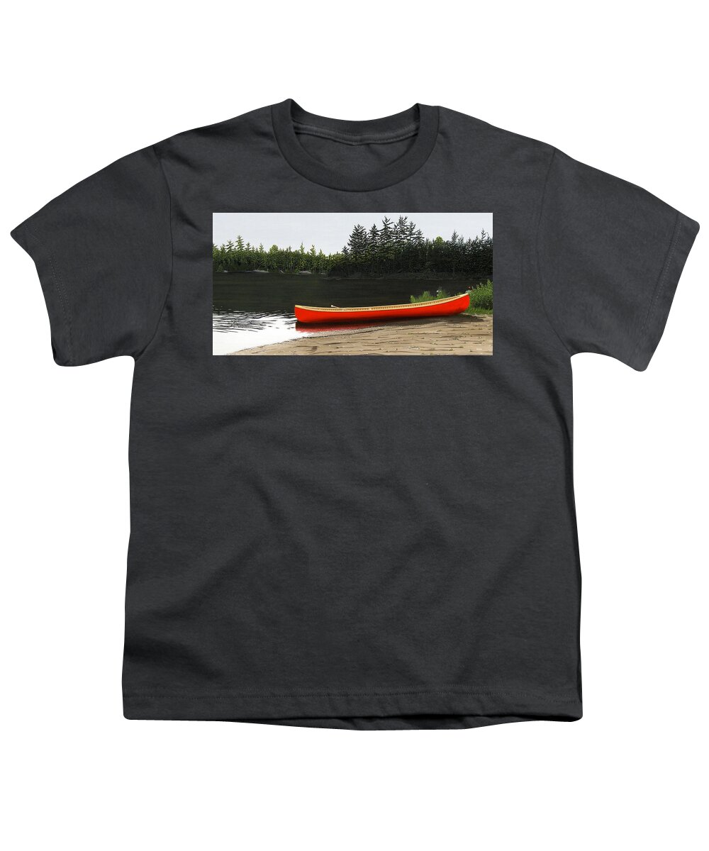 Llandscapes Youth T-Shirt featuring the painting Solemnly by Kenneth M Kirsch