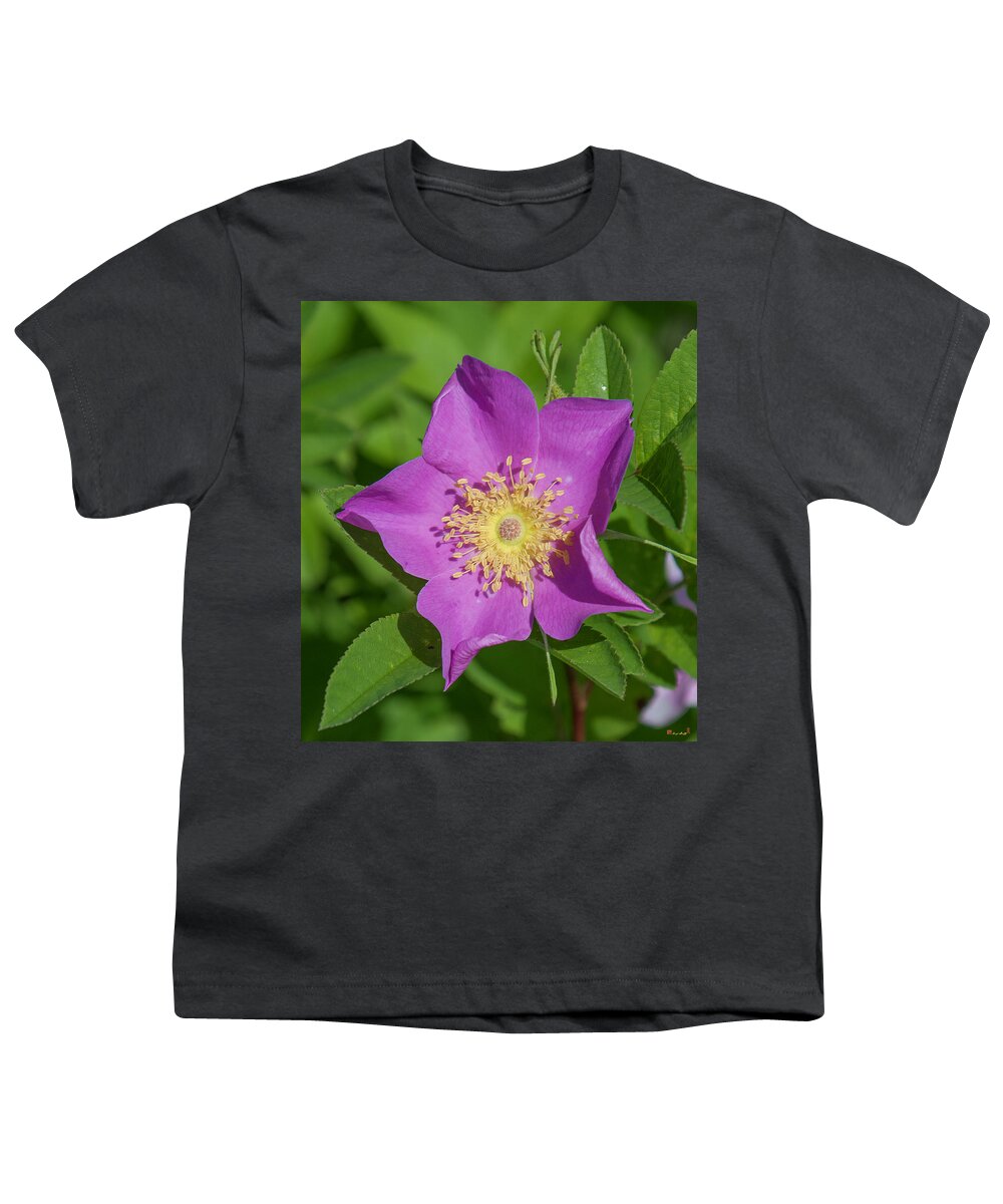 Marsh Youth T-Shirt featuring the photograph Swamp Rose Just Opening DSMF219 by Gerry Gantt