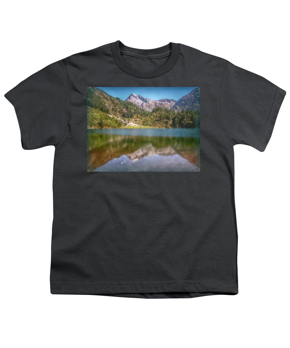 Switzerland Youth T-Shirt featuring the photograph Swiss Tarn by Hanny Heim