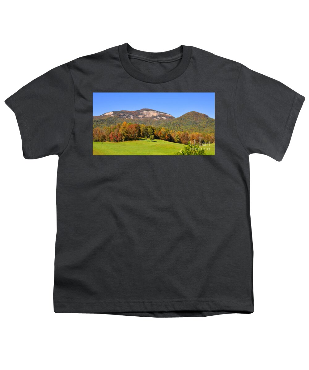 South Carolina Youth T-Shirt featuring the photograph Table Rock in Autumn by Lydia Holly