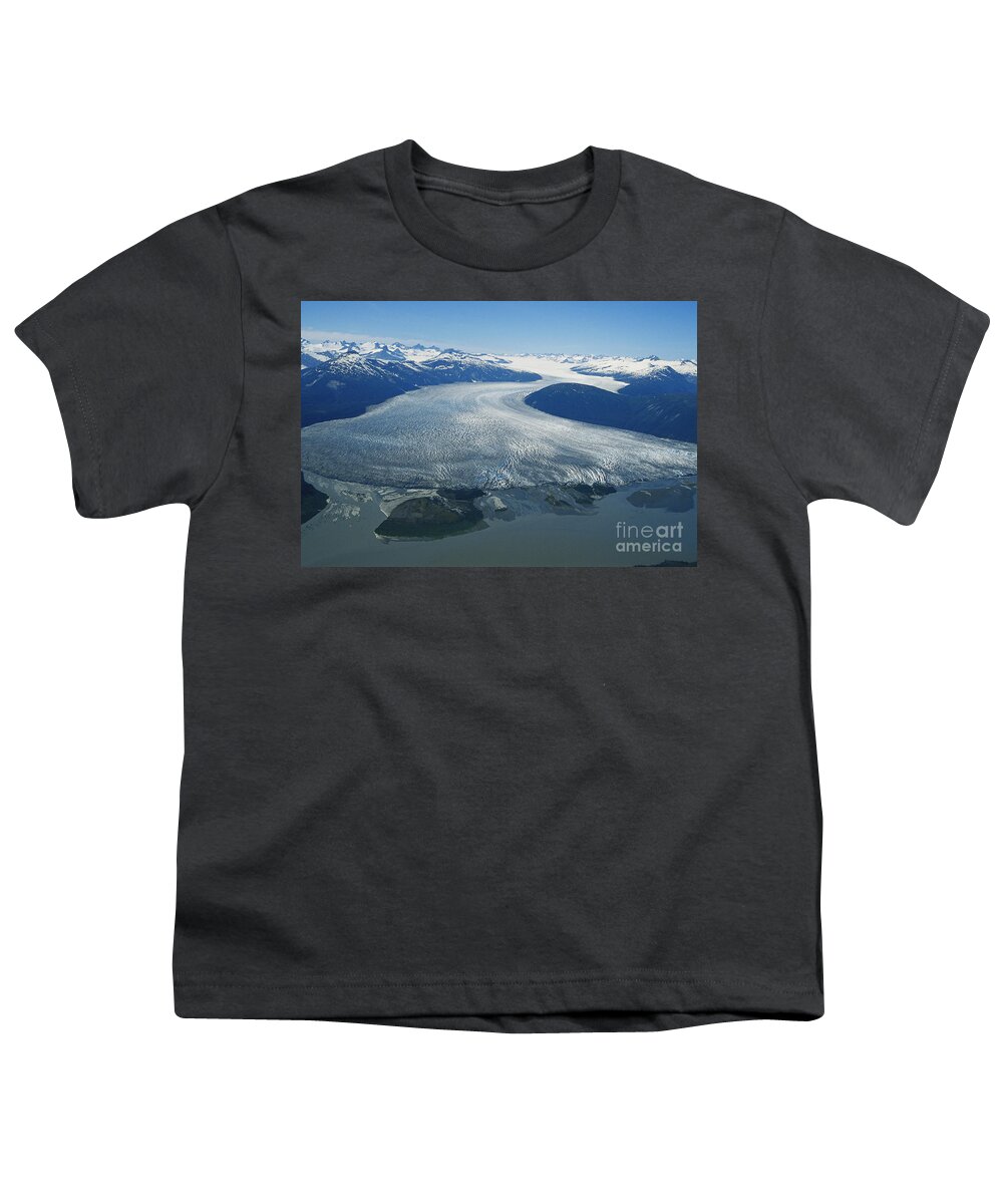 Glacier Youth T-Shirt featuring the photograph Taku Glacier by Gregory G. Dimijian, M.D.