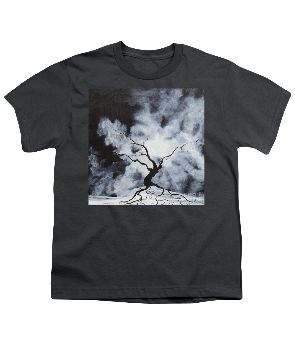 Landscape Youth T-Shirt featuring the painting The Confession by Stefan Duncan