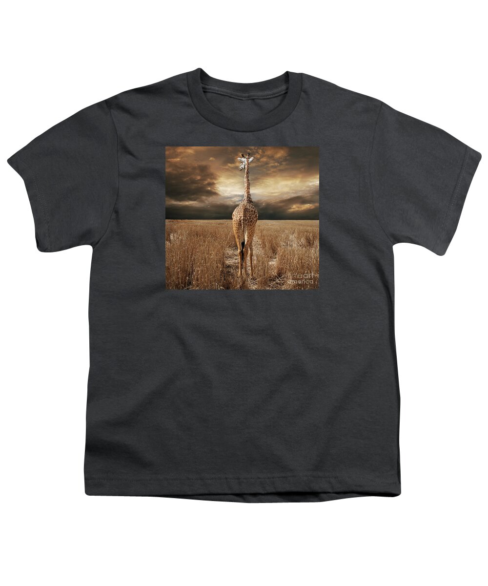 Digital Art Youth T-Shirt featuring the photograph The Savannah by Lynn Jackson