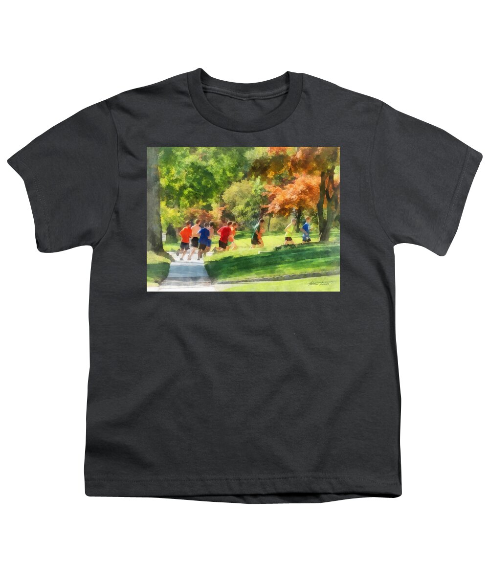 Track And Field Youth T-Shirt featuring the photograph Track Team by Susan Savad