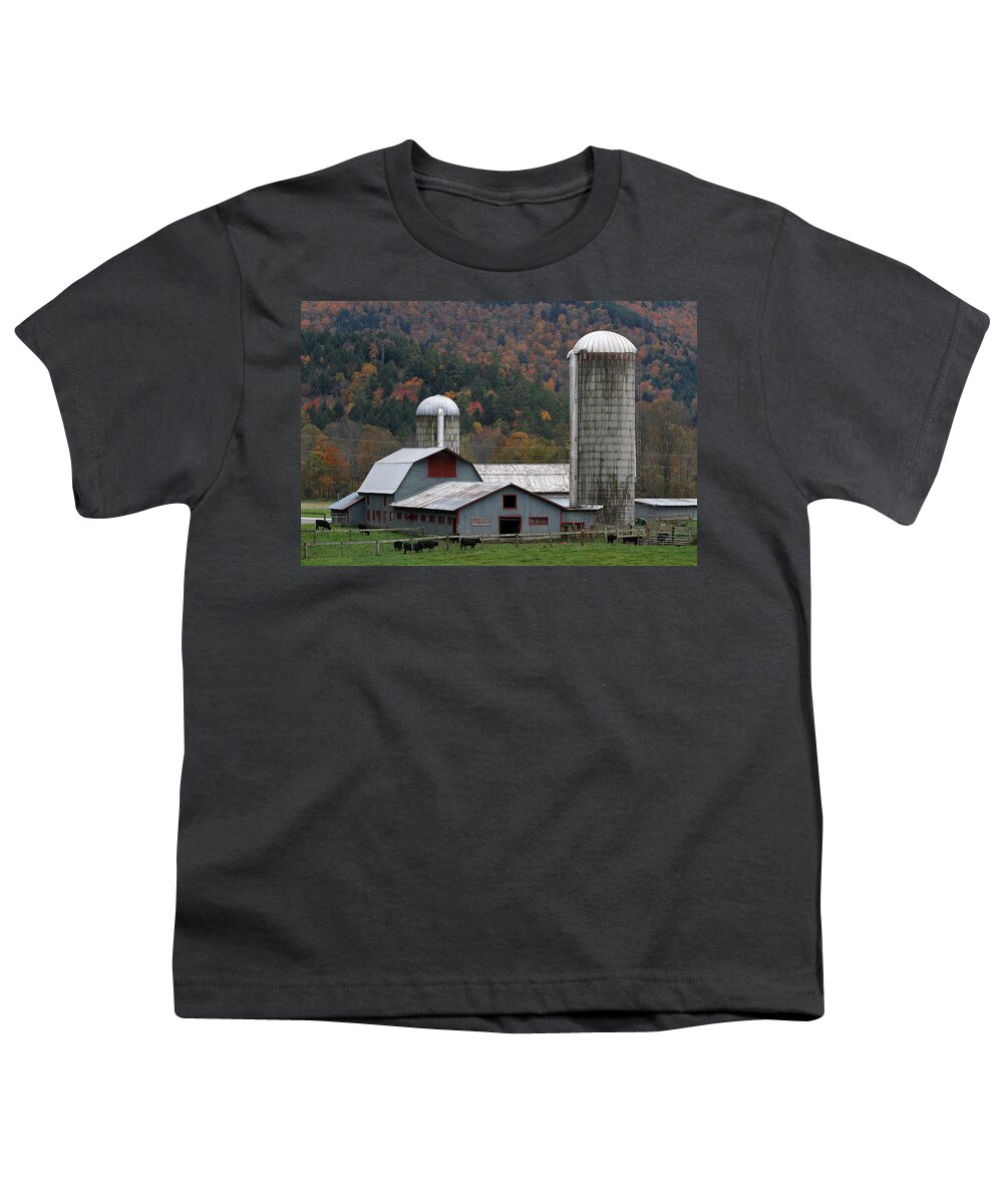 New Youth T-Shirt featuring the photograph Vermont Farm by Juergen Roth