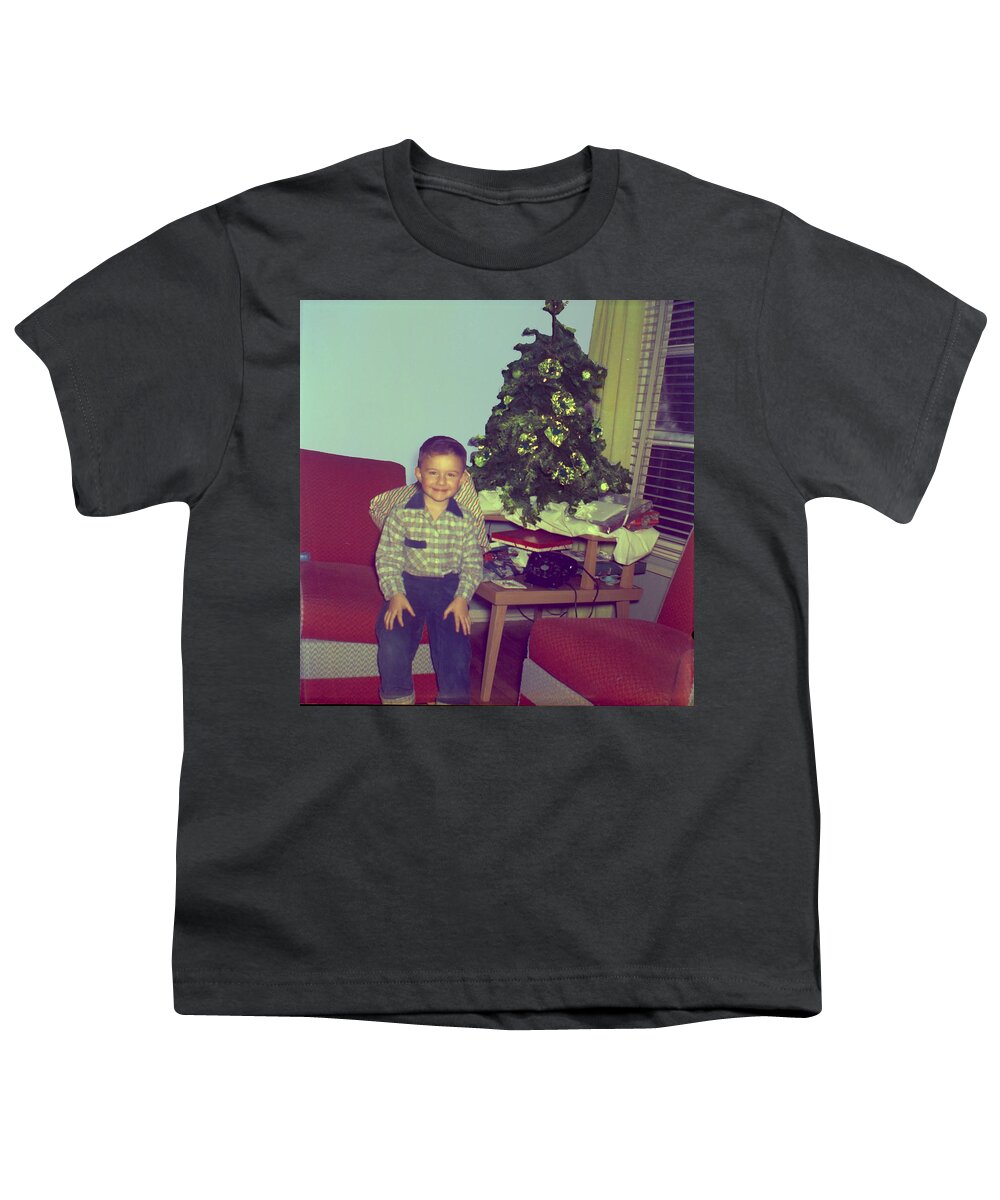  Youth T-Shirt featuring the photograph Vintage Christmas Time by Cathy Anderson