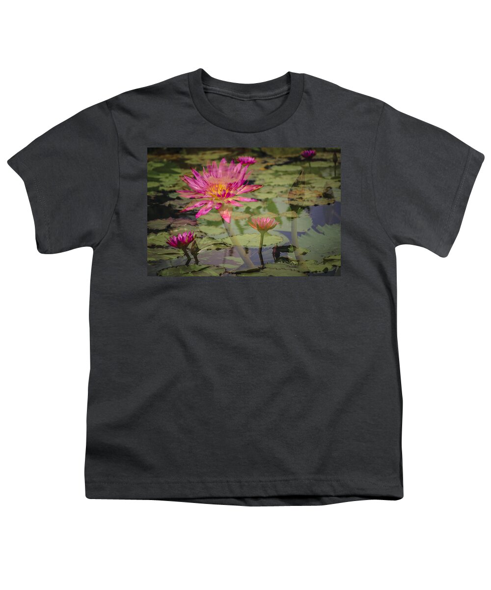 Beautiful Youth T-Shirt featuring the photograph Water Garden Dream by Penny Lisowski