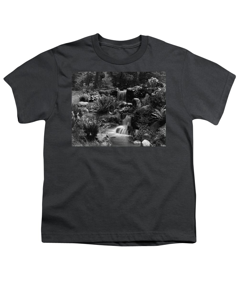Exterior Youth T-Shirt featuring the photograph Waterfalls On The Mr J B Van Sciver Estate by Richard Rothe