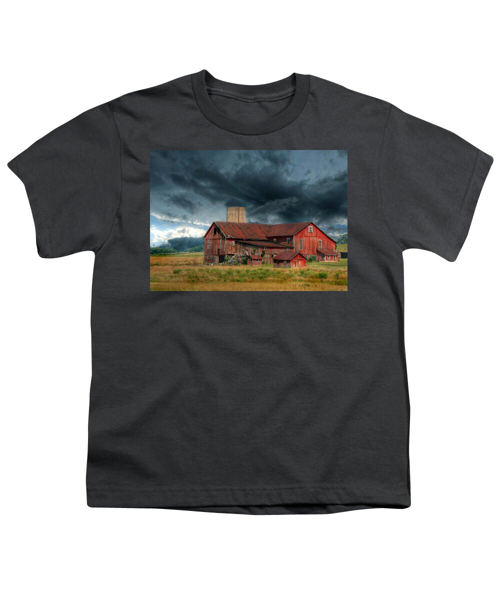 Barn Youth T-Shirt featuring the photograph Weathering the Storm by Lori Deiter