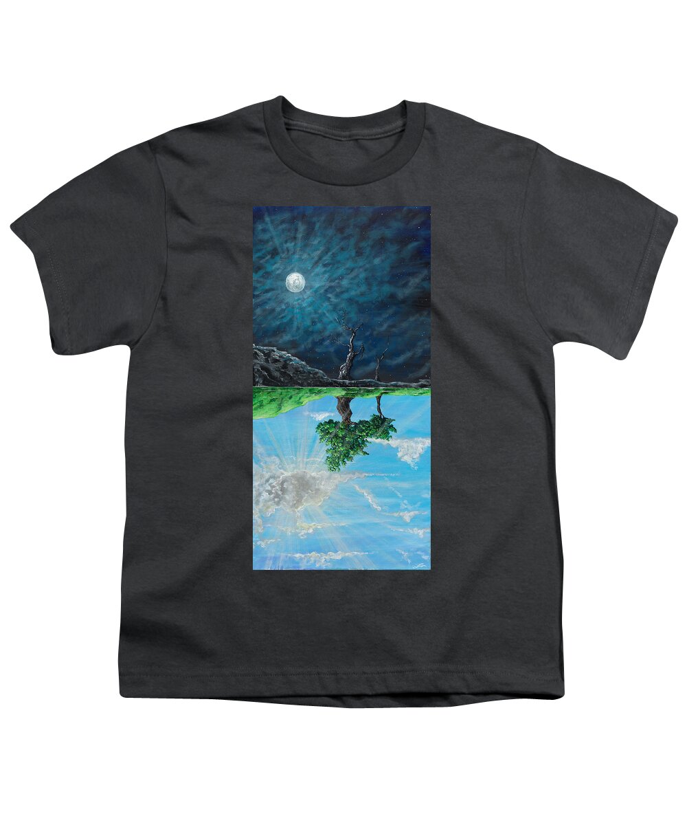 Trees Youth T-Shirt featuring the painting When We Were Beautiful by Joel Tesch