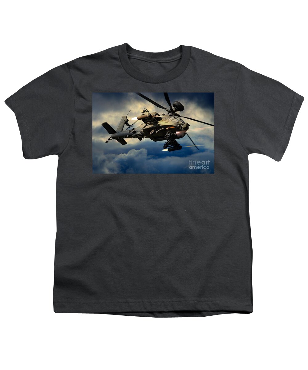 Apache Youth T-Shirt featuring the digital art Winchester by Airpower Art