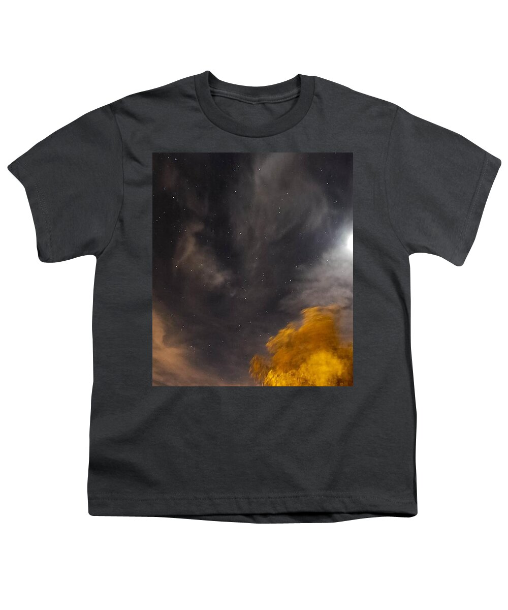 Desert Moon Youth T-Shirt featuring the photograph Windy NighT by Angela J Wright