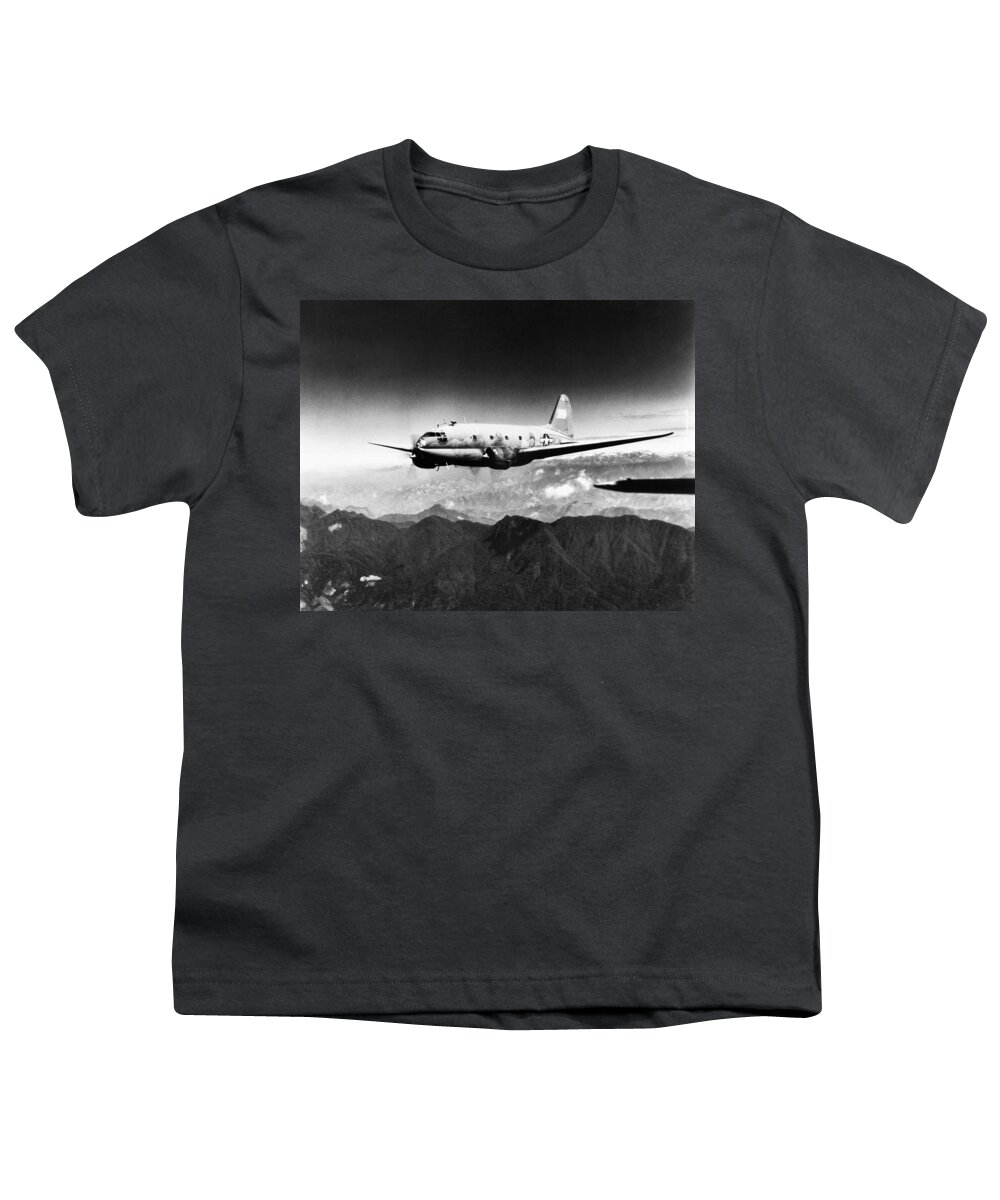 1944 Youth T-Shirt featuring the photograph Ww II: Transport Aircraft by Granger