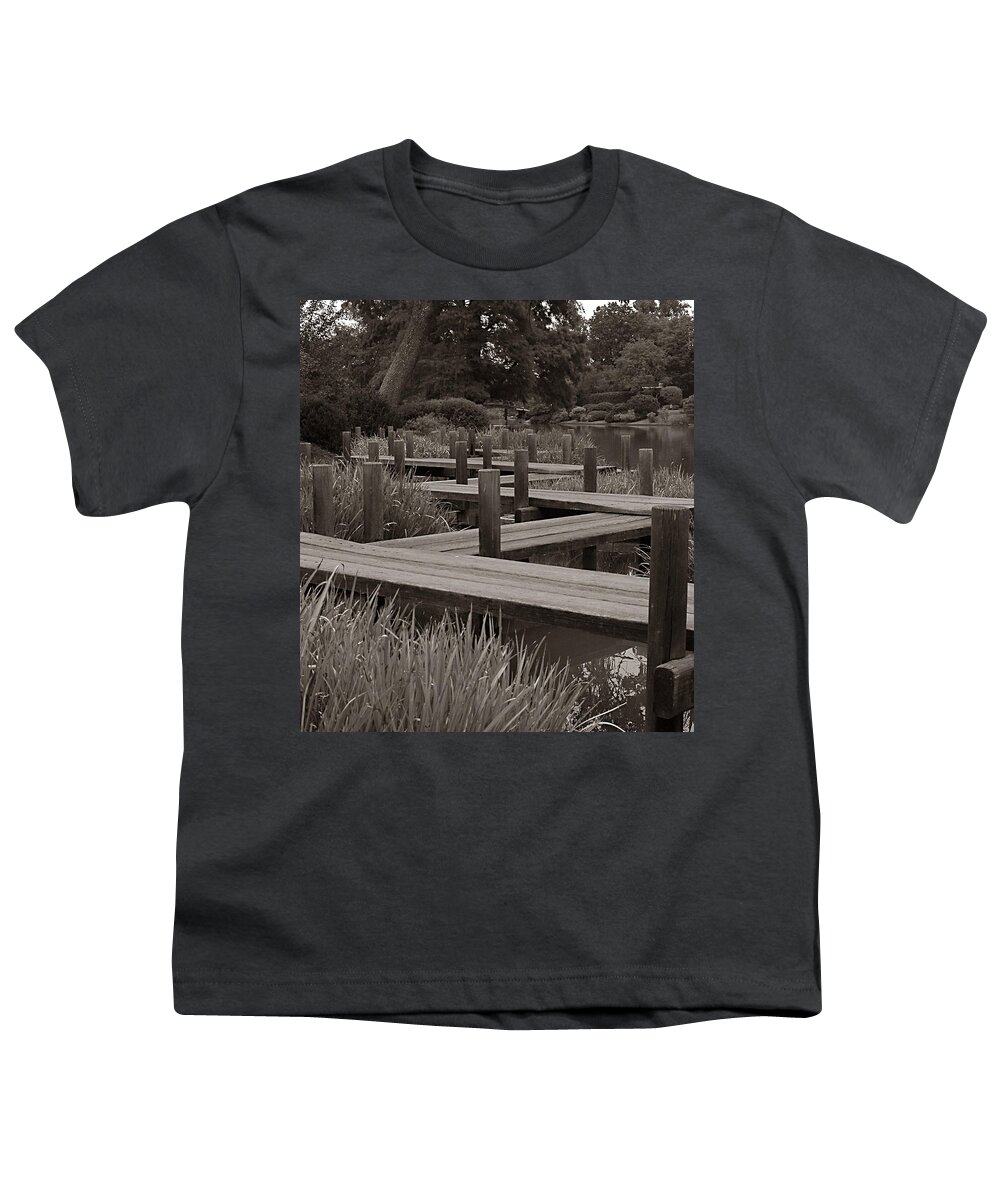  Youth T-Shirt featuring the photograph Zigzag Walkway by Michael Kirk