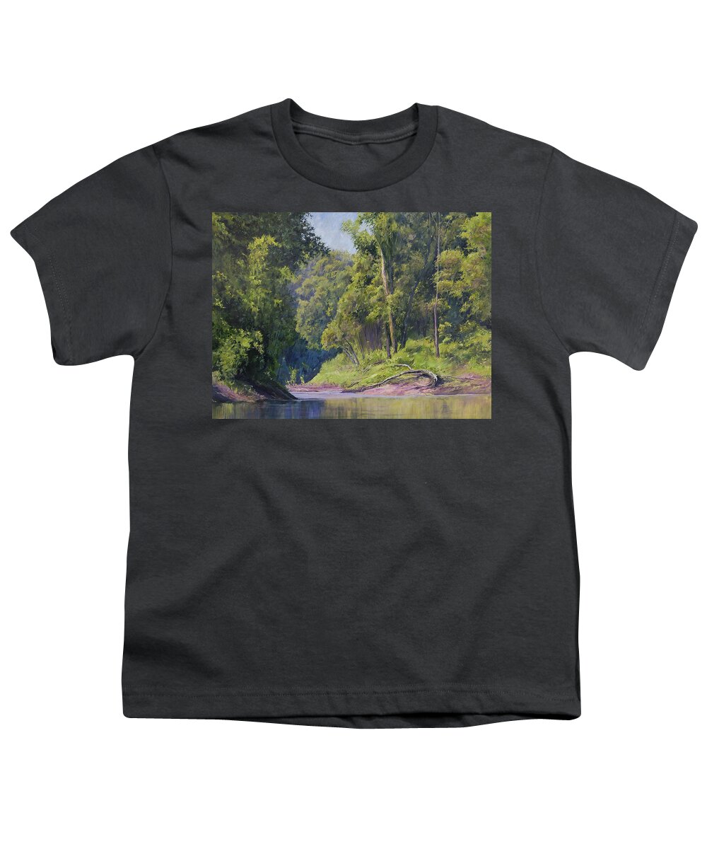Mississippi Youth T-Shirt featuring the painting Near the River at Friars Point #1 by Bill Jackson