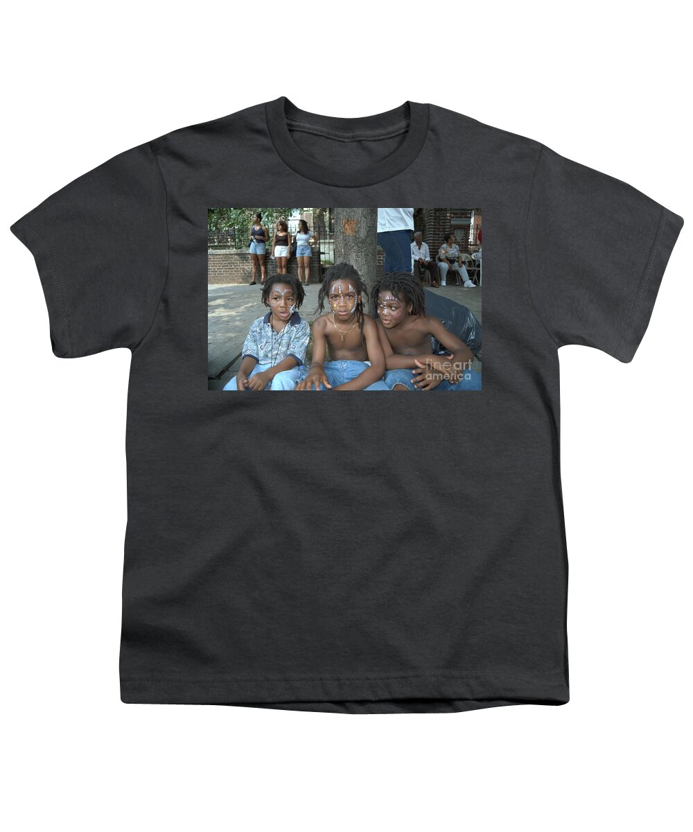 Parades Youth T-Shirt featuring the photograph West Indian Day Parade Brooklyn NY #13 by Mark Gilman